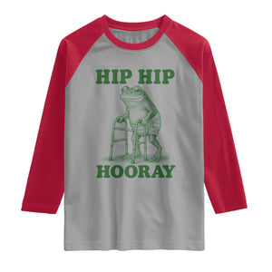 Funny Frog Hip Surgery Recovery Graphic Raglan Shirt Get Well Soon Gifts