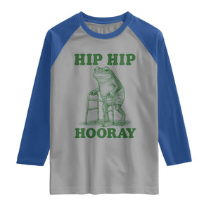 Funny Frog Hip Surgery Recovery Graphic Raglan Shirt Get Well Soon Gifts