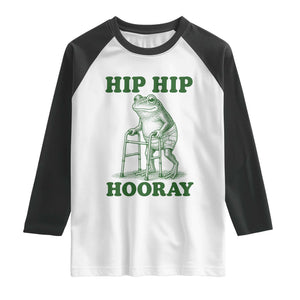 Funny Frog Hip Surgery Recovery Graphic Raglan Shirt Get Well Soon Gifts