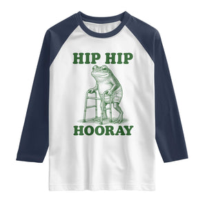 Funny Frog Hip Surgery Recovery Graphic Raglan Shirt Get Well Soon Gifts