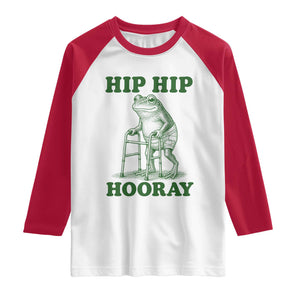 Funny Frog Hip Surgery Recovery Graphic Raglan Shirt Get Well Soon Gifts