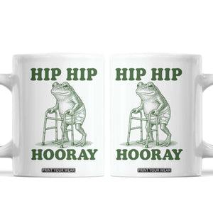 Funny Frog Hip Surgery Recovery Graphic Coffee Mug Get Well Soon Gifts