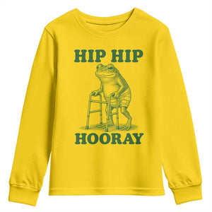 Funny Frog Hip Surgery Recovery Graphic Youth Sweatshirt Get Well Soon Gifts