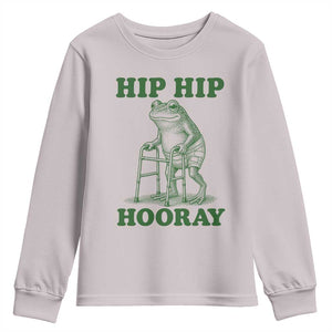 Funny Frog Hip Surgery Recovery Graphic Youth Sweatshirt Get Well Soon Gifts