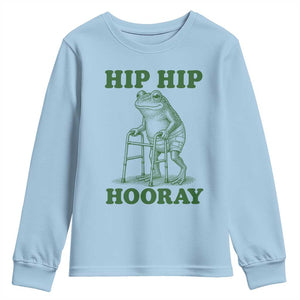 Funny Frog Hip Surgery Recovery Graphic Youth Sweatshirt Get Well Soon Gifts