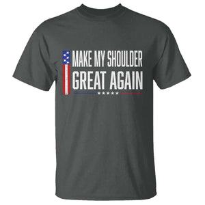 Make My Shoulder Great Again Funny Shoulder Surgery Recovery T Shirt Vintage USA Flag Patriotic