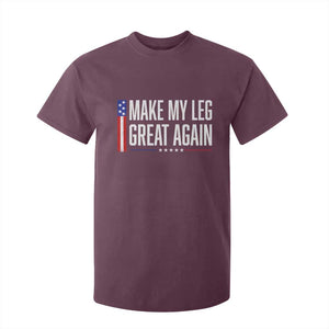 Make My Leg Great Again Funny Broken Leg Surgery Recovery T Shirt For Kid Vintage USA Flag Patriotic