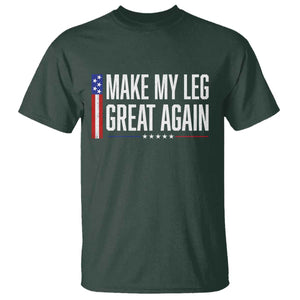 Make My Leg Great Again Funny Broken Leg Surgery Recovery T Shirt Vintage USA Flag Patriotic