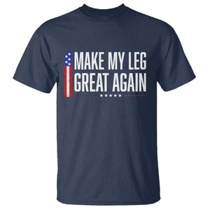 Make My Leg Great Again Funny Broken Leg Surgery Recovery T Shirt Vintage USA Flag Patriotic