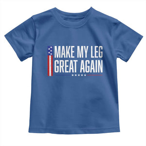 Make My Leg Great Again Funny Broken Leg Surgery Recovery Toddler T Shirt Vintage USA Flag Patriotic