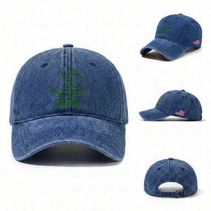 I Will Succeed Because I Am Insane Frog Crocodile Washed Cotton Baseball Cap