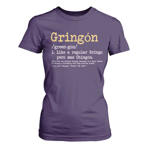 Gringon Green-gon Like A Regular Gringo Pero Mas Chingon T Shirt For Women Mexican Mexico Pride TS10 Purple Print Your Wear