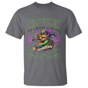 Mardi Gras Crocodile T Shirt Mardigator Alligator Costume Carnival Ain't No Party Like Mardi Gras TS10 Charcoal Print Your Wear
