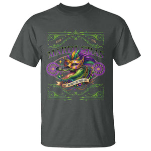 Mardi Gras Crocodile T Shirt Mardigator Alligator Costume Carnival Ain't No Party Like Mardi Gras TS10 Dark Heather Print Your Wear