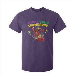 Mardi Gras Crawfish T Shirt For Kid Whos Your Crawdaddy Jester Beads TS10 Purple Print Your Wear