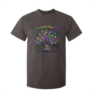 Mardi Gras Bead Tree T Shirt For Kid Carnival New Orleans 2025 Laissez Les Bons Temps Rouler TS10 Dark Chocolate Print Your Wear
