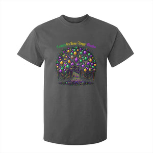 Mardi Gras Bead Tree T Shirt For Kid Carnival New Orleans 2025 Laissez Les Bons Temps Rouler TS10 Dark Heather Print Your Wear