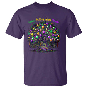 Mardi Gras Bead Tree T Shirt Carnival New Orleans 2025 Laissez Les Bons Temps Rouler TS10 Purple Print Your Wear