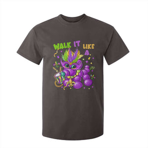 Funny Mardi Gras T Shirt For Kid Walk it Like a Dog Louisiana Fleur De Lis TS10 Dark Chocolate Print Your Wear