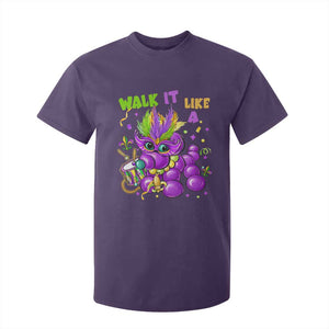 Funny Mardi Gras T Shirt For Kid Walk it Like a Dog Louisiana Fleur De Lis TS10 Purple Print Your Wear