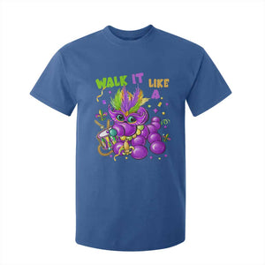 Funny Mardi Gras T Shirt For Kid Walk it Like a Dog Louisiana Fleur De Lis TS10 Royal Blue Print Your Wear