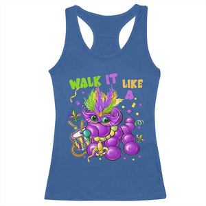 Funny Mardi Gras Racerback Tank Top Walk it Like a Dog Louisiana Fleur De Lis TS10 Royal Blue Print Your Wear