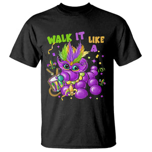 Funny Mardi Gras T Shirt Walk it Like a Dog Louisiana Fleur De Lis TS10 Black Print Your Wear
