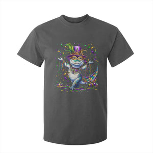Mardi Gras Crocodile T Shirt For Kid Mardigator Alligator Costume Carnival New Orleans Louisiana TS10 Dark Heather Print Your Wear