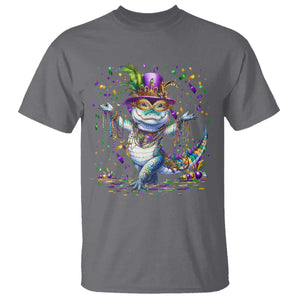 Mardi Gras Crocodile T Shirt Mardigator Alligator Costume Carnival New Orleans Louisiana TS10 Charcoal Print Your Wear
