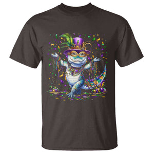 Mardi Gras Crocodile T Shirt Mardigator Alligator Costume Carnival New Orleans Louisiana TS10 Dark Chocolate Print Your Wear