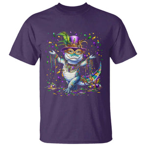 Mardi Gras Crocodile T Shirt Mardigator Alligator Costume Carnival New Orleans Louisiana TS10 Purple Print Your Wear