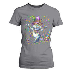 Mardi Gras Crocodile T Shirt For Women Mardigator Alligator Costume Carnival New Orleans Louisiana TS10 Charcoal Print Your Wear