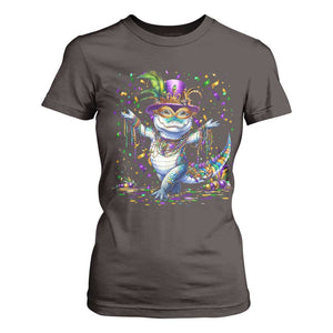 Mardi Gras Crocodile T Shirt For Women Mardigator Alligator Costume Carnival New Orleans Louisiana TS10 Dark Chocolate Print Your Wear