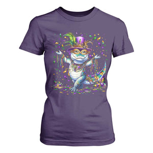 Mardi Gras Crocodile T Shirt For Women Mardigator Alligator Costume Carnival New Orleans Louisiana TS10 Purple Print Your Wear