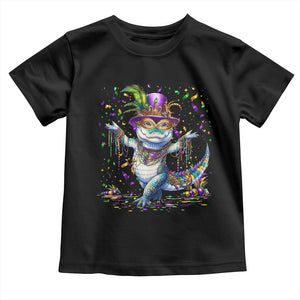 Mardi Gras Crocodile Toddler T Shirt Mardigator Alligator Costume Carnival New Orleans Louisiana TS10 Black Print Your Wear