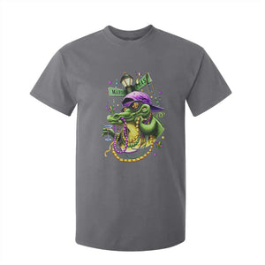 Mardi Gras Alligator Costume T Shirt For Kid Mardigator Crocodile Carnival New Orleans Louisiana TS10 Charcoal Print Your Wear