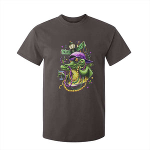 Mardi Gras Alligator Costume T Shirt For Kid Mardigator Crocodile Carnival New Orleans Louisiana TS10 Dark Chocolate Print Your Wear