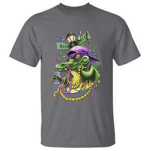 Mardi Gras Alligator Costume T Shirt Mardigator Crocodile Carnival New Orleans Louisiana TS10 Charcoal Print Your Wear