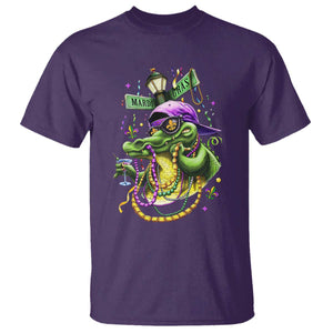 Mardi Gras Alligator Costume T Shirt Mardigator Crocodile Carnival New Orleans Louisiana TS10 Purple Print Your Wear