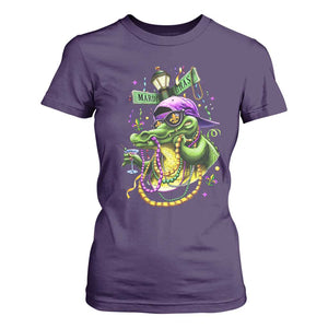 Mardi Gras Alligator Costume T Shirt For Women Mardigator Crocodile Carnival New Orleans Louisiana TS10 Purple Print Your Wear