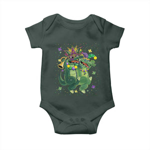 Happy Mardi Gras Alligator Baby Onesie Mardigator Crocodile Dancing New Orleans Louisiana TS10 Print Your Wear