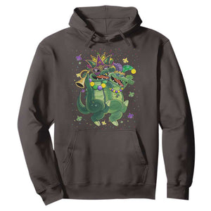 Happy Mardi Gras Alligator Hoodie Mardigator Crocodile Dancing New Orleans Louisiana TS10 Dark Chocolate Print Your Wear