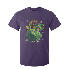 Happy Mardi Gras Alligator T Shirt For Kid Mardigator Crocodile Dancing New Orleans Louisiana TS10 Purple Print Your Wear