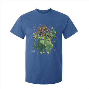 Happy Mardi Gras Alligator T Shirt For Kid Mardigator Crocodile Dancing New Orleans Louisiana TS10 Royal Blue Print Your Wear