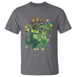 Happy Mardi Gras Alligator T Shirt Mardigator Crocodile Dancing New Orleans Louisiana TS10 Charcoal Print Your Wear