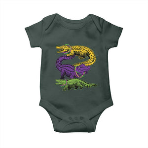 Aligator Crocodiles Louisiana Mardi Gras Baby Onesie TS10 Print Your Wear