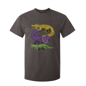 Aligator Crocodiles Louisiana Mardi Gras T Shirt For Kid TS10 Dark Chocolate Print Your Wear