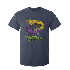 Aligator Crocodiles Louisiana Mardi Gras T Shirt For Kid TS10 Navy Print Your Wear