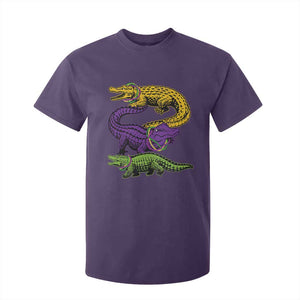 Aligator Crocodiles Louisiana Mardi Gras T Shirt For Kid TS10 Purple Print Your Wear