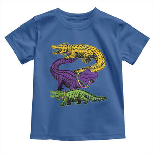 Aligator Crocodiles Louisiana Mardi Gras Toddler T Shirt TS10 Royal Blue Print Your Wear